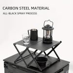 1pc 2-in-1 Portable Folding Storage Shelf - Aluminum Alloy 3-Tier Utility Rack, Casual Style, Foldable Outdoor Camping Table, Picnic and BBQ Essential - For Camping, Picnics & BBQs - Suitable for Outdoor Enthusiasts - Great Gift for Campers & Hikers