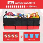 1 Foldable Car Organizer Box, SUV Vehicle Storage Box, Large Capacity Car Organizer, Outdoor Camping Picnic Storage Box
