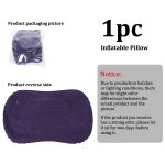1pc Large Foldable Inflatable Camping Pillow, Portable Lightweight Multifunctional Travel Neck Pillow, Comfortable Air Pillow for Car, Hiking, Office Nap, Outdoor Camping And Vacation Essentials