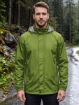 Men'S Rain Jacket Raincoat Windbreaker Running Waterproof Lightweight Packable with Hood Travel Hiking Cycling, Autumn Transitional Layers, Hunting