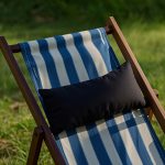 Outdoor Camping Pillow, Backrest Pillow, Rest Pillow, Short Plush Pillowcase, Portable Nap Pillow with Inner Filling, Suitable for Camping Use, Black, with Elastic Fastening Cord