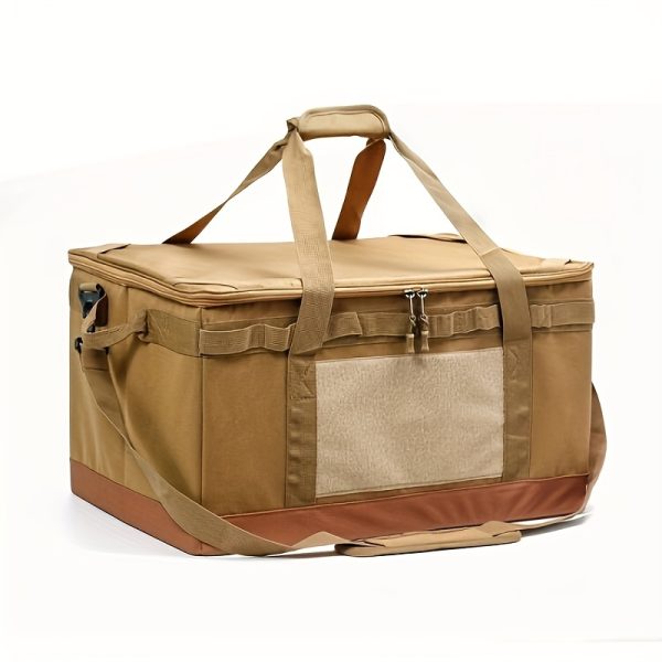 15.85gal Large Capacity Camping Storage Bag, Outdoor Picnic Utensil Organizer, Gas Can Storage Box, Outdoor Camping Travel Bag