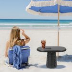 Portable Foldable Camping Table And Chair 2-In-1, Lightweight Retractable Design, Suitable for Picnics, Barbecues, Beaches, And Travel