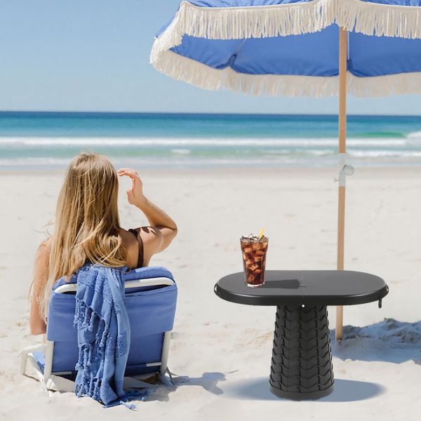 Portable Foldable Camping Table And Chair 2-In-1, Lightweight Retractable Design, Suitable for Picnics, Barbecues, Beaches, And Travel
