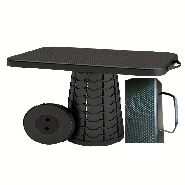 Portable Foldable Camping Table And Chair 2-In-1, Lightweight Retractable Design, Suitable for Picnics, Barbecues, Beaches, And Travel
