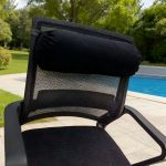 Outdoor Camping Pillow, Backrest Pillow, Rest Pillow, Short Plush Pillowcase, Portable Nap Pillow with Inner Filling, Suitable for Camping Use, Black, with Elastic Fastening Cord
