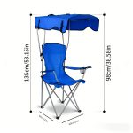 Foldable Doubleu002FSingle Chair with Canopy: Comes with a Table - Perfect for Patios, Camping, And Outdoor Events