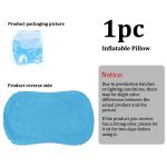 1pc Large Foldable Inflatable Camping Pillow, Portable Lightweight Multifunctional Travel Neck Pillow, Comfortable Air Pillow for Car, Hiking, Office Nap, Outdoor Camping And Vacation Essentials