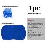 1pc Large Foldable Inflatable Camping Pillow, Portable Lightweight Multifunctional Travel Neck Pillow, Comfortable Air Pillow for Car, Hiking, Office Nap, Outdoor Camping And Vacation Essentials