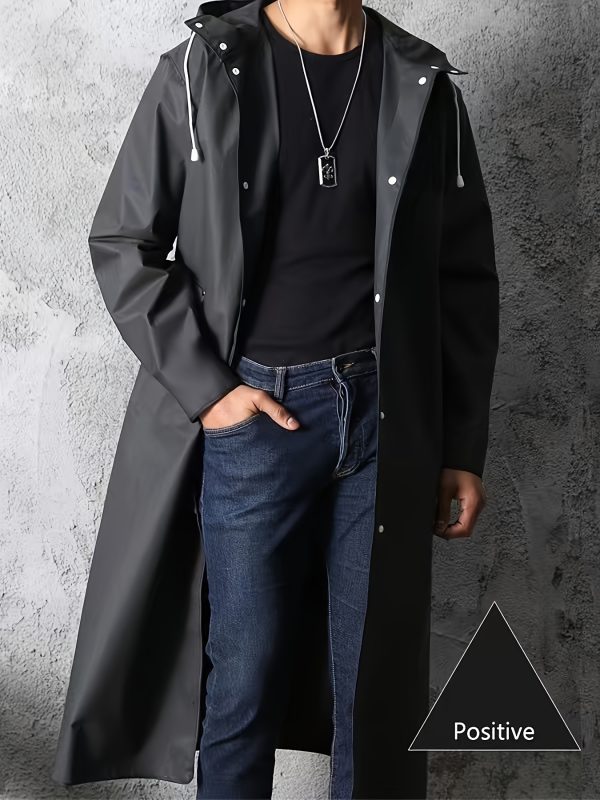 Lack Fashion Adult Long Raincoats for Both Women And Men, Suitable for Outdoor Activities Like Hiking, Travel, Fishing, And Climbing, with a Thickened Design