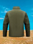 Men's Tactical Fleece-Lined Sweatshirt - Breathable, Warm Pullover with Side Zipper Pockets for Hunting & Outdoor Activities, Perfect for Fallu002FWinter, Spring & Autumn, Regular Fit, Sporty Style, Outdoor Activity, Crew Neck, Long Sleeve