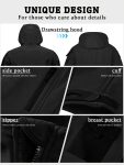 Men'S Tactical Thickened 2pcs Outdoor Casual Softshell Jacket And Cargo Pants Set, Fall Winter Fleece Contrast Hooded Windproof Warm Workwear Multi-Pocket Top And Bottom, Hunting Riding Hiking Exploration Climbing Outfit Without Additions