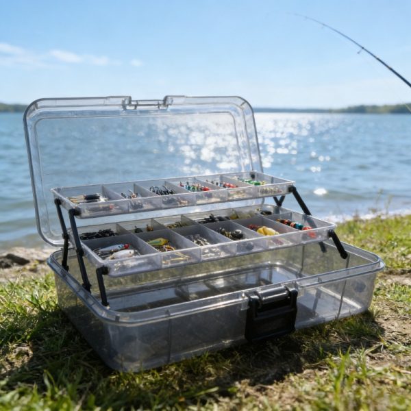 2027 New Upgraded Thickened Style Outdoor Multi-Purpose Camping Storage Box Fishing Box Three-Layer Foldable Storage Box Medicine Box Art Tool Box Cosmetic Box Emergency Storage Box Fishing Gear Box