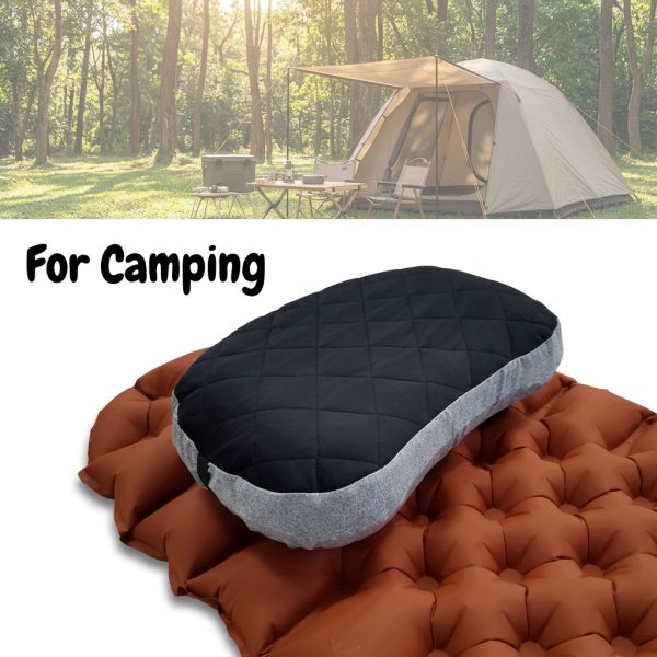 Portable Inflatable Pillow - Outdoor Camping, Portable Detachable Travel Nap, Train and Airplane Sleeping Lumbar Cushion Pillow - Suitable for Different Ages