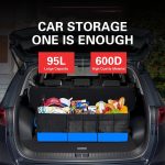 1 Foldable Car Organizer Box, SUV Vehicle Storage Box, Large Capacity Car Organizer, Outdoor Camping Picnic Storage Box