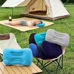 1pc Large Foldable Inflatable Camping Pillow, Portable Lightweight Multifunctional Travel Neck Pillow, Comfortable Air Pillow for Car, Hiking, Office Nap, Outdoor Camping And Vacation Essentials