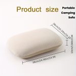 Nap Pillow Office Nap Pillow Plush Pillow Cushion Office Sofa Nap Outdoor Camping Pillow Memory Foam Slow Rebound Neck Support Sleeping Pillow Camping Tent Portable Pillow Nap Travel Pillow Jacket Removable Washable
