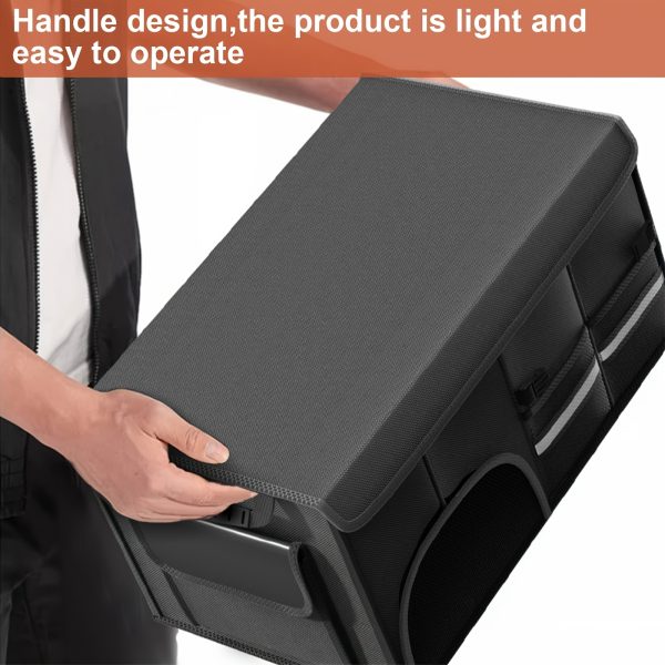 A Collapsible Trunk Storage Box with Dual Compartments - a Durable, Foldable Storage Solution That Allows for Easy Access And Maximum Organization - Perfect for Outdoor Camping And Everyday Use, a Shoe Storage Box for The Trunk