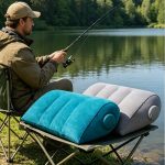 1pcu002F2pcs Thicker And Larger Portable Air Pillows with Press-To-Inflate Design. Multi-Functional Triangular Shape with Adjustable Support Position, Providing Back Support And Head Elevation. Suitable for Bed, Travel, And Camping