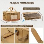 15.85gal Large Capacity Camping Storage Bag, Outdoor Picnic Utensil Organizer, Gas Can Storage Box, Outdoor Camping Travel Bag