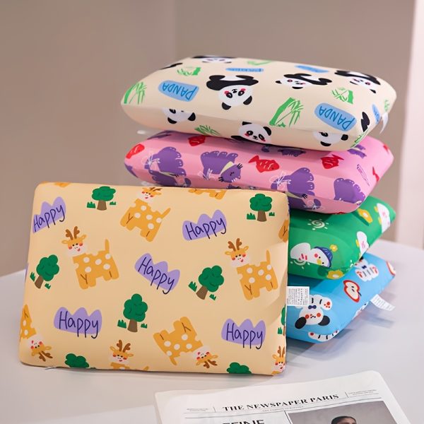 Summer Ice Fiber Fabric Mini Pillow, Soft Machine Washable Small Pillow Office Camping Travel Small Pillow Removable And Washable - Easy to Carry