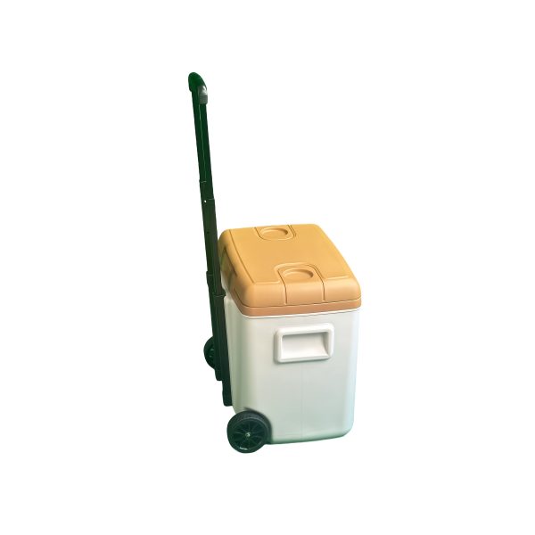 Commercial Insulated Cooler Box for Outdoor Camping, Vehicle Use, and Sea Fishing, Large Capacity Ice Chest with Wheels and Pull Handles