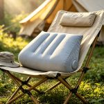 1pcu002F2pcs Thicker And Larger Portable Air Pillows with Press-To-Inflate Design. Multi-Functional Triangular Shape with Adjustable Support Position, Providing Back Support And Head Elevation. Suitable for Bed, Travel, And Camping