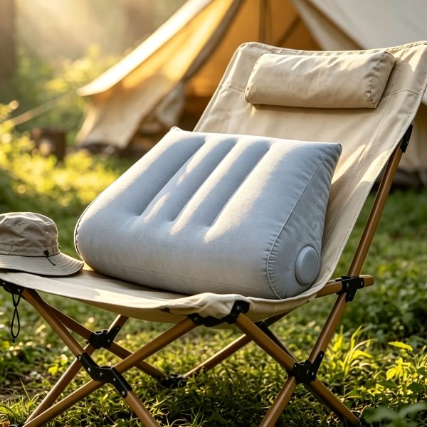 1pcu002F2pcs Thicker And Larger Portable Air Pillows with Press-To-Inflate Design. Multi-Functional Triangular Shape with Adjustable Support Position, Providing Back Support And Head Elevation. Suitable for Bed, Travel, And Camping