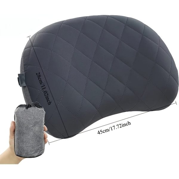 Portable Inflatable Pillow - Outdoor Camping, Portable Detachable Travel Nap, Train and Airplane Sleeping Lumbar Cushion Pillow - Suitable for Different Ages