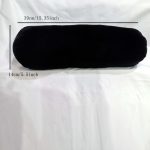 Outdoor Camping Pillow, Backrest Pillow, Rest Pillow, Short Plush Pillowcase, Portable Nap Pillow with Inner Filling, Suitable for Camping Use, Black, with Elastic Fastening Cord