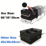 1 Foldable Car Organizer Box, SUV Vehicle Storage Box, Large Capacity Car Organizer, Outdoor Camping Picnic Storage Box