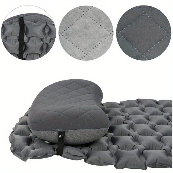 Portable Inflatable Pillow - Outdoor Camping, Portable Detachable Travel Nap, Train and Airplane Sleeping Lumbar Cushion Pillow - Suitable for Different Ages