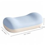 1pc Cooling Memory Pillow, Polyurethane Filling, Medium Soft Slow Rebound, Ergonomic Face-Down Sleeping Pillow, No Numb Arm Design, Multifunctional Lumbar Support Pad for Back And Waist, Portable Travel Pillow, RV Bedding