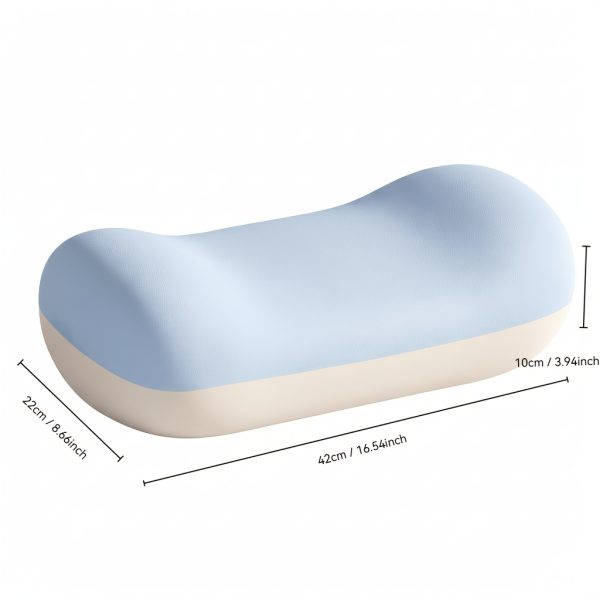 1pc Cooling Memory Pillow, Polyurethane Filling, Medium Soft Slow Rebound, Ergonomic Face-Down Sleeping Pillow, No Numb Arm Design, Multifunctional Lumbar Support Pad for Back And Waist, Portable Travel Pillow, RV Bedding