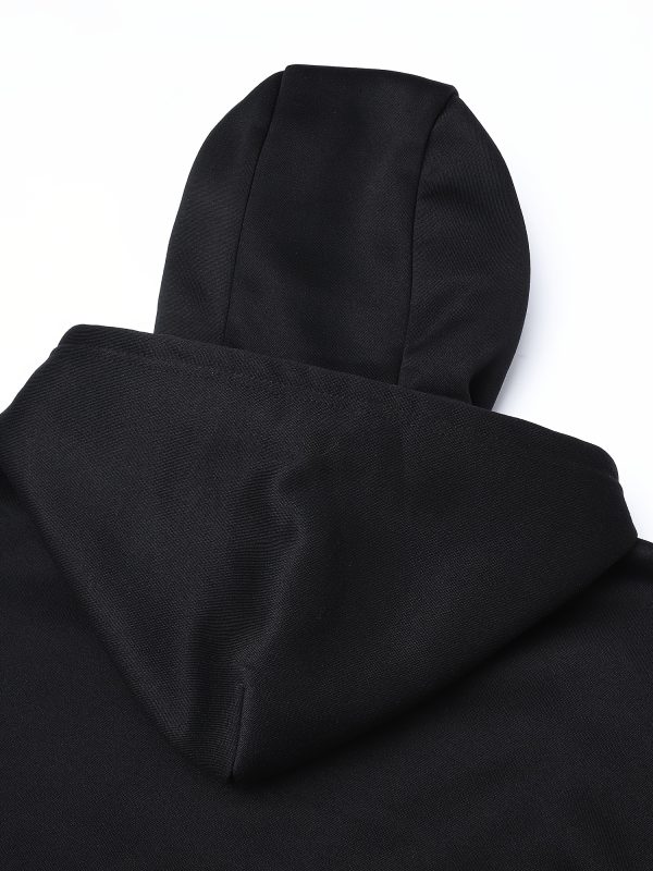 Men's New Full-Zip Windproof Jacket with Face Mask, Balaclava, and Double-Layer Hood Design. Suitable for Cycling, Outdoor Climbing, Skiing, and Casual Wear. Zip-Up Hoodie