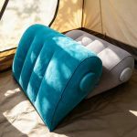 1pcu002F2pcs Thicker And Larger Portable Air Pillows with Press-To-Inflate Design. Multi-Functional Triangular Shape with Adjustable Support Position, Providing Back Support And Head Elevation. Suitable for Bed, Travel, And Camping