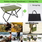 3pcs Portable Folding Camping Table | Lightweight Iron Picnic Table, Foldable Design Suitable for Outdoor Camping, Beach BBQ, Tailgate Parties, Hiking