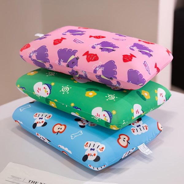 Summer Ice Fiber Fabric Mini Pillow, Soft Machine Washable Small Pillow Office Camping Travel Small Pillow Removable And Washable - Easy to Carry