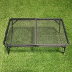 Portable outdoor small iron table
