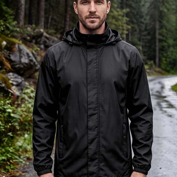 Men'S Rain Jacket Raincoat Windbreaker Running Waterproof Lightweight Packable with Hood Travel Hiking Cycling, Autumn Transitional Layers, Hunting