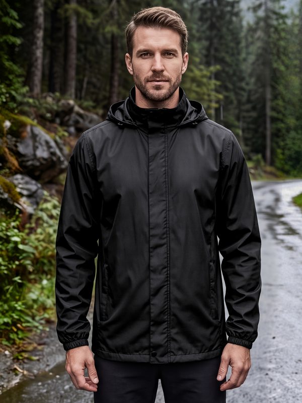 Men'S Rain Jacket Raincoat Windbreaker Running Waterproof Lightweight Packable with Hood Travel Hiking Cycling, Autumn Transitional Layers, Hunting