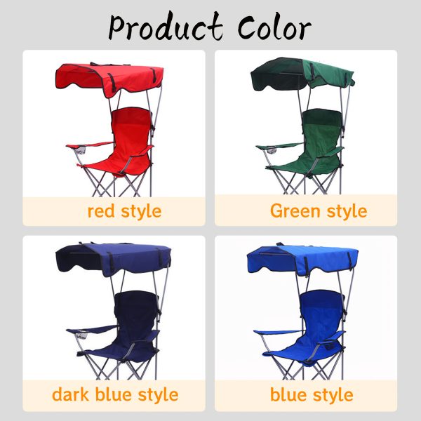 Foldable Doubleu002FSingle Chair with Canopy: Comes with a Table - Perfect for Patios, Camping, And Outdoor Events