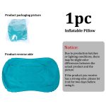 1pc Large Foldable Inflatable Camping Pillow, Portable Lightweight Multifunctional Travel Neck Pillow, Comfortable Air Pillow for Car, Hiking, Office Nap, Outdoor Camping And Vacation Essentials