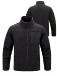 Men's Tactical Fleece-Lined Sweatshirt - Breathable, Warm Pullover with Side Zipper Pockets for Hunting & Outdoor Activities, Perfect for Fallu002FWinter, Spring & Autumn, Regular Fit, Sporty Style, Outdoor Activity, Crew Neck, Long Sleeve