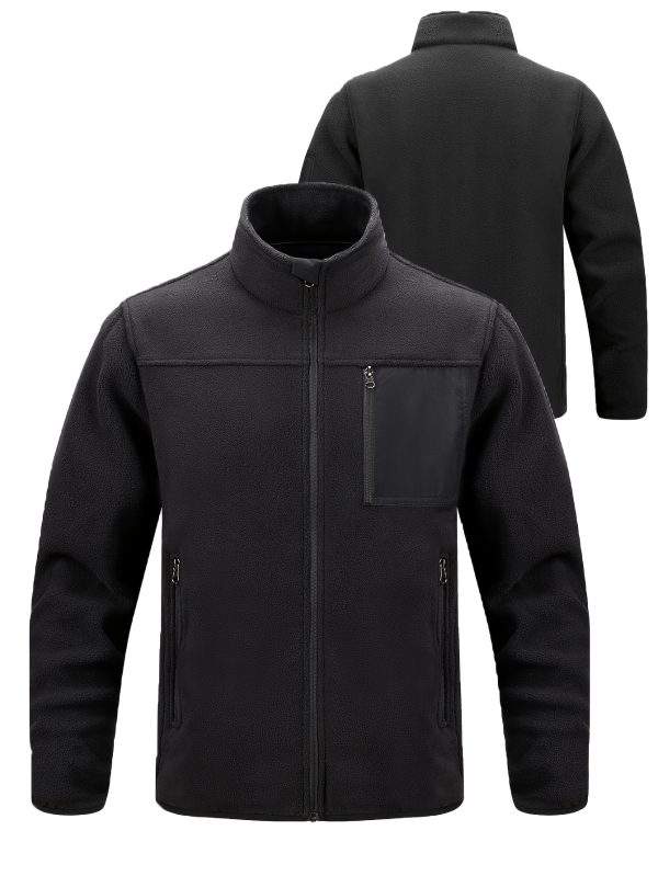 Men's Tactical Fleece-Lined Sweatshirt - Breathable, Warm Pullover with Side Zipper Pockets for Hunting & Outdoor Activities, Perfect for Fallu002FWinter, Spring & Autumn, Regular Fit, Sporty Style, Outdoor Activity, Crew Neck, Long Sleeve