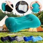 1pc Large Foldable Inflatable Camping Pillow, Portable Lightweight Multifunctional Travel Neck Pillow, Comfortable Air Pillow for Car, Hiking, Office Nap, Outdoor Camping And Vacation Essentials