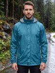 Men'S Rain Jacket Raincoat Windbreaker Running Waterproof Lightweight Packable with Hood Travel Hiking Cycling, Autumn Transitional Layers, Hunting
