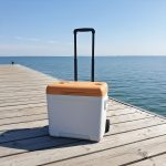 Commercial Insulated Cooler Box for Outdoor Camping, Vehicle Use, and Sea Fishing, Large Capacity Ice Chest with Wheels and Pull Handles