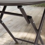 3 Piece Patio set, Outdoor Camping Chairs with Breathable Fabric, folding table with steel table top, 2 Stackable chairs and 1Foldable table set