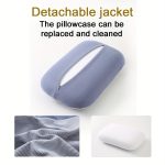 Nap Pillow Office Nap Pillow Plush Pillow Cushion Office Sofa Nap Outdoor Camping Pillow Memory Foam Slow Rebound Neck Support Sleeping Pillow Camping Tent Portable Pillow Nap Travel Pillow Jacket Removable Washable